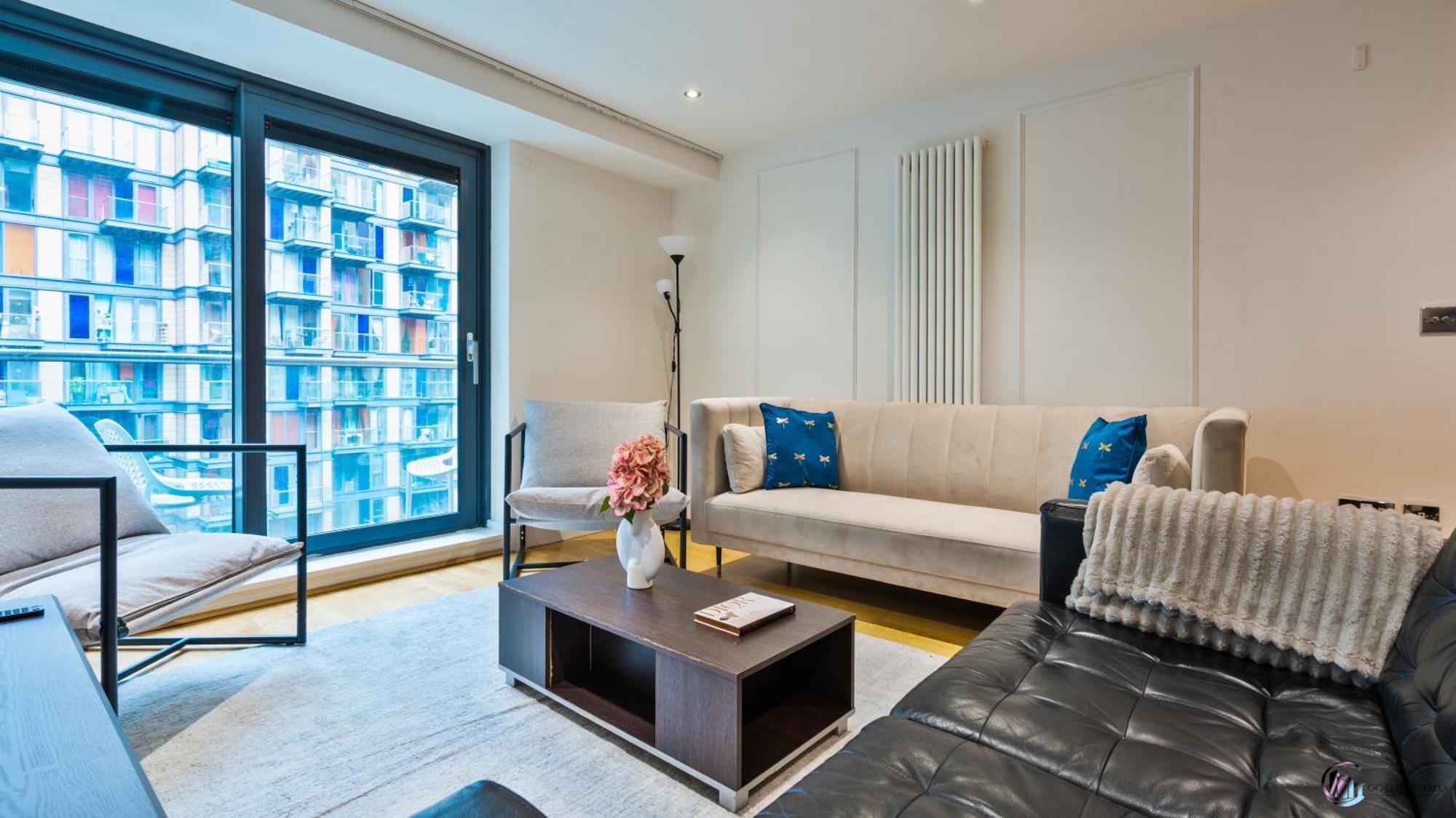 Appartamento Canary Wharf Balcony & Waterfront 2-bed, 2-bath *